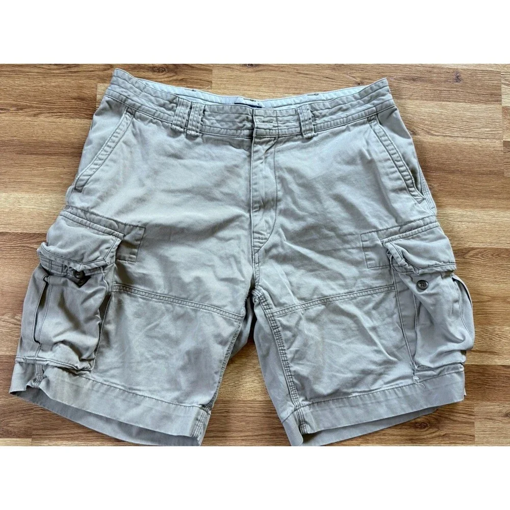 Polo Ralph Lauren Cargo Shorts Men’s 38 Khaki Beige Work Utility Casual